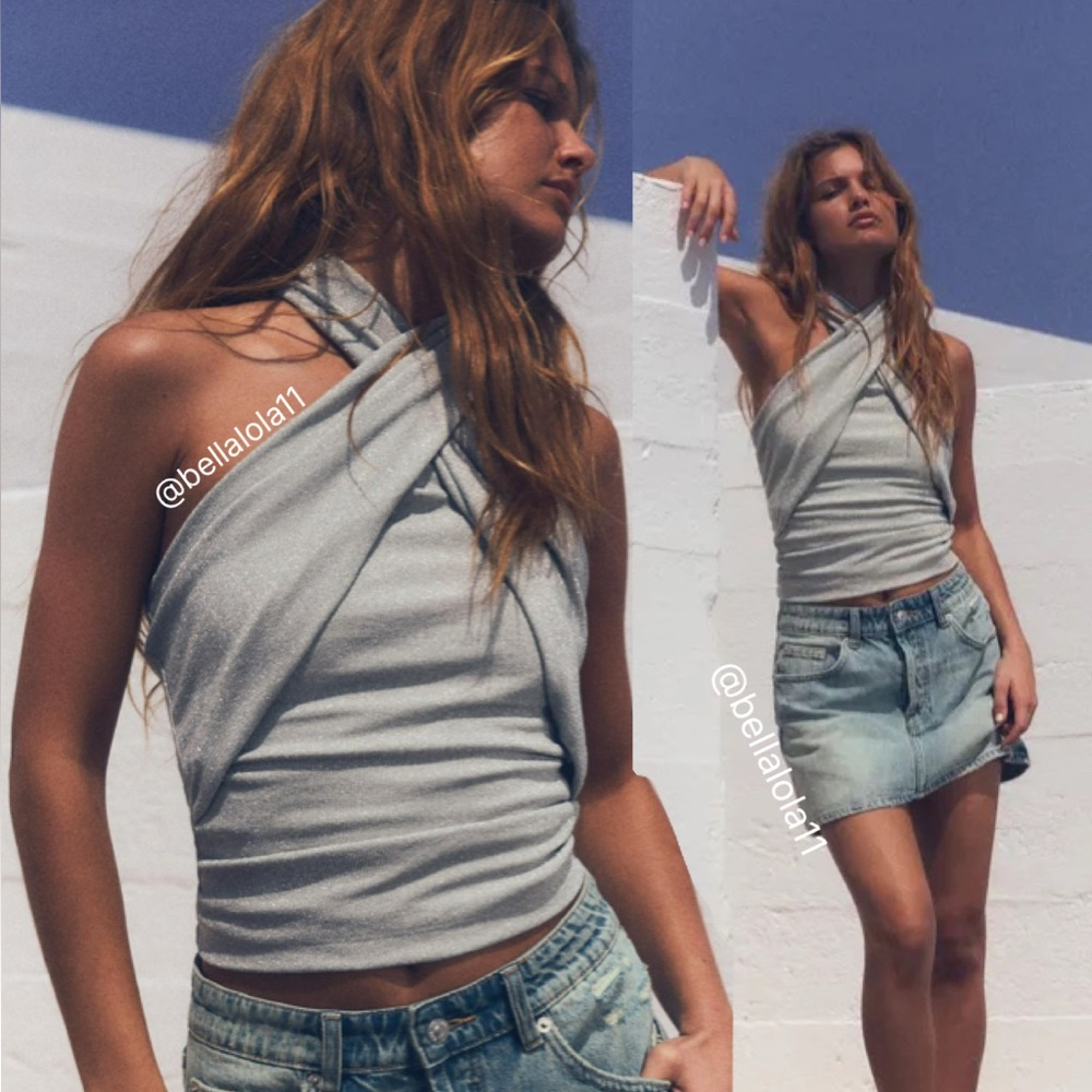 NEW ZARA HALTER TOP